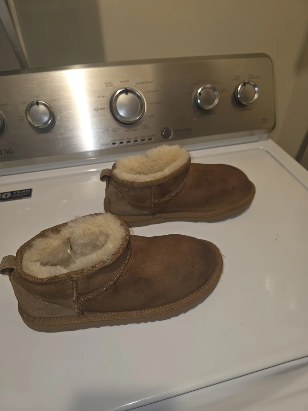 UGG Chestnut Brown Suede Shearling Lined Ankle Boots